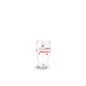 Verre à bière 40cl avec inscription italienne et motif de cœurs pour les amateurs de bière - Product Image 1