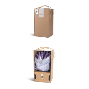 Ramo de flores de cartón corrugado, firme y creativo, venta al por mayor, embalaje exprés, caja de cartón para correo - Product Image 2