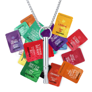 ステンレス製禁煙スティック 無煙 ニコチンフリー 不安解消 アロマセラピー エッセンシャルオイル吸入器 呼吸ネックレス - Product Image 6