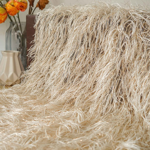 Squisita moda nappa <span class=keywords><strong>oro</strong></span> e argento camicia di seta leggermente trasparente tessuto decorativo per elegante abito da donna - Product Image 2