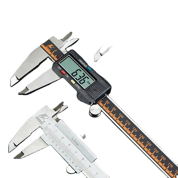 KAFUWELL YB5001B מקצועי נירוסטה הדיגיטלי Vernier Caliper