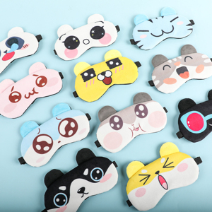 High Quality Super Soft Plush Custom Personalized Logo Printed Cute Animal <b>Sleeping</b> Eye <b>Mask</b> - Product Image 4