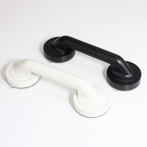 Poignée de porte de douche Weiye sans perçage à ventouse, en plastique noir, moderne et simple - Product Image 2