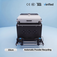 Machine automatique de distribution et de secouage de poudre DTF de 3500W et 13 pouces avec système de polymérisation et de récupération de film