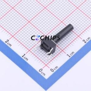TSD001A16526A Tactile <b>Switch</b> Through hole Component (THT)-4P,6x6mm <b>Switch</b> Round Button 2.6N Through Hole 6mm - Product Image 2