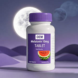OEM/ODM Melatonin Tabletten Nahrungs ergänzungs mittel mit Handelsmarke, schnell auflösendes Melatonin 10 mg, für erholsamen Schlaf, Schlaf unterstützung - Product Image 2