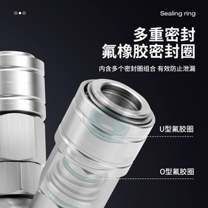 Zonye Stainless Steel Self Locking Round Tee 304 <b>Quick</b> Coupler Pneumatic <b>Connector</b> For Air Compressor - Product Image 3