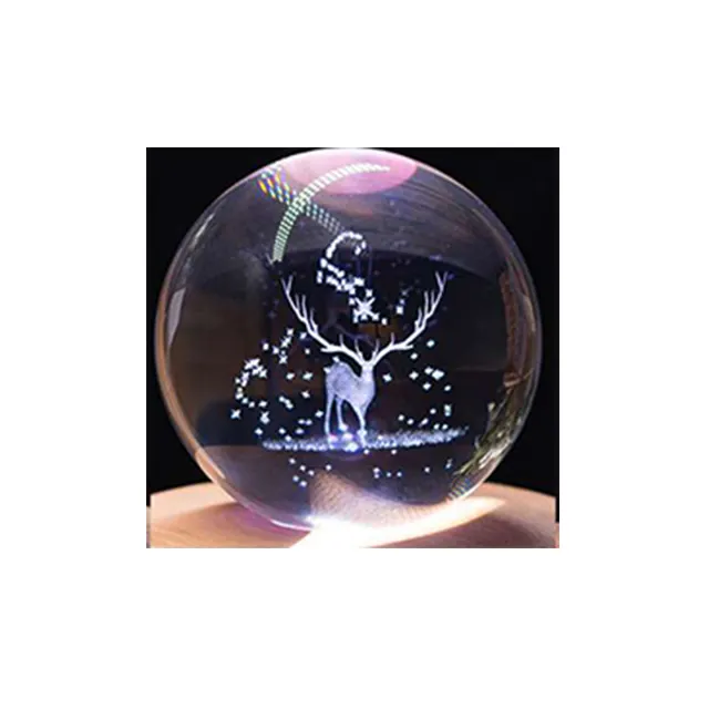 hot selling Factory Directly Provide can be customized 100mm K9 crystal inner carved glass ball .