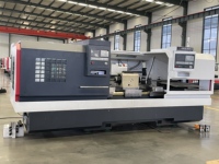 Torno CNC Horizontal de Bancada Plana, Máquina de Mecanizado Automática de Alta Precisión, Torno de Control Numérico Computarizado