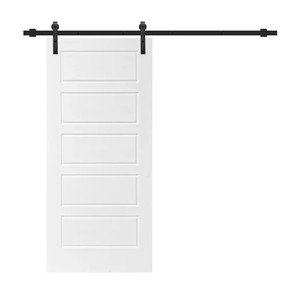 Puerta Corredera Interior de 5 Paneles de MDF GUJIE con Kit de Herrajes para Dormitorio, Sala de Estar, Fábrica de Origen Acepta Personalización - Product Image 4