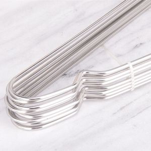 Yolecen Bán Buôn Thép Không Gỉ Rắn Quần Áo Móc Áo Không-Trượt Trẻ Em Của Quần Áo Giá Móc Cho Treo Tủ Quần Áo Kim Loại Móc - Product Image 2