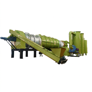 Horno de Carbonización Rotatorio de 10m, Acero al Carbono, Ahorro de Energía, Equipo de Producción Continua de Biocarbón, Motor Marca DANUBE - Product Image 1