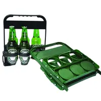 6 Can Plastic beer holder 6 Pack Beer Bottle Holder With Handle