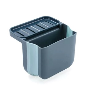 Kitchen <b>Sink</b> Drain <b>Basket</b> Rack Retractable Suction Cup Hanging Storage Wet/Dry Trash Organizer Eco-Friendly Foldable Plastic - Product Image 1