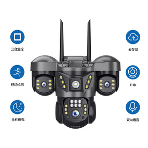 Cámara PTZ V380pro Tri View 1080p con Vista Panorámica de 360 Grados, Vigilancia WiFi para el Hogar con Visión Nocturna e Intercomunicador de Voz - Product Image 5