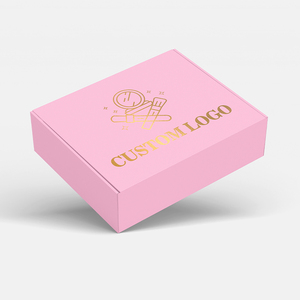 <span class=keywords><strong>2025</strong></span> thiết kế mới lá logo dập vận chuyển hộp cho quần áo kinh doanh may mặc màu hồng hộp mua sắm - Product Image 3