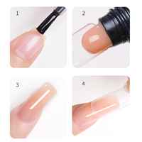 Colle à ongles personnalisée Pro Gel d'extension de construction antiadhésif Constructeur de gel dur Extensions d'ongles Constructeur d'ongles en gel dur