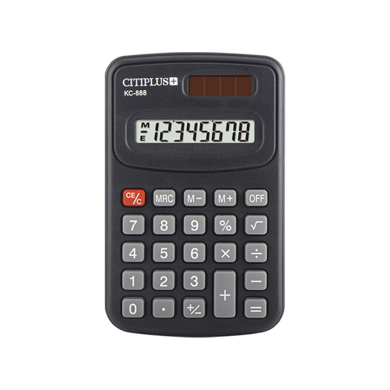 Mini calculatrice de petite taille, calculatrice électronique solaire personnalisée à 8 chiffres pour étudiant, Mini calculatrice de poche pour fournitures de bureau