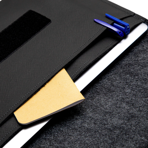 Leather <strong>File</strong> Folder and <strong>Document</strong> Organizer <strong>A4</strong>/A5/A6 Size Laptop Bag with <strong>Felt</strong> Lining Pocket Office Supplies for Filing Products - Product Image 5