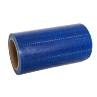 Film de protection bleu brillant en PE de 20 cm facile à déchirer pour le nettoyage des conduits avec ruban adhésif d'étanchéité à l'air