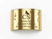 Étiquette cadeau personnalisée en métal pour bougie, autocollant logo gaufré pour emballage de pot de bougie parfumée saisonnière