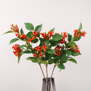 Firecracker Artificial <b>Flowers</b> <b>Single</b> Branch 83cm High Simulation Wedding Decorations Home Decor - Product Image 2