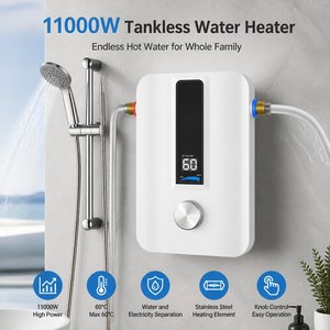 <span class=keywords><strong>Chauffe</strong></span>-<span class=keywords><strong>eau</strong></span> instantané sans réservoir 11KW, alimentation en <span class=keywords><strong>eau</strong></span> chaude multipoints, adapté pour la douche à domicile, salle de bain, <span class=keywords><strong>chauffe</strong></span>-<span class=keywords><strong>eau</strong></span> électrique en stock - Product Image 5