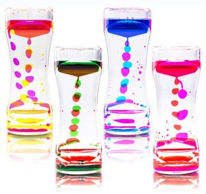 Liquid Motion Handheld Oil Timer Bubbler Liquid Hourglass Sensory Squeeze Juguetes para niños y adultos con autismo Ansiedad - Product Image 1