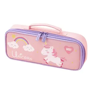 Pencil Case with 3 Independent Compartments (Polyester)