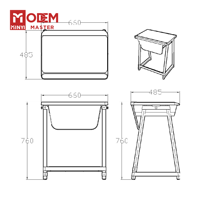 MINYI BAND India Ensemble table et chaise en bois pour écolier, étudiant et adolescent, pour salle de classe et chambre
