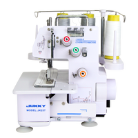JUKKY JK257 Vente chaude Machines à coudre surjeteuses portables électriques domestiques à double aiguille pour tissus