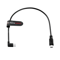 Cable de Control en Ángulo Recto Tipo-C/USBC a Mini-USB de Alvin's Cables para DJI SC2 RS2 RS3 RS3 Mini RS4, Cable Run Stop para Canon 6D