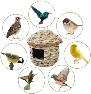 2-Pack Pendurado Bird House caixas do assentamento para uso interior ou exterior para animais de estimação e aves