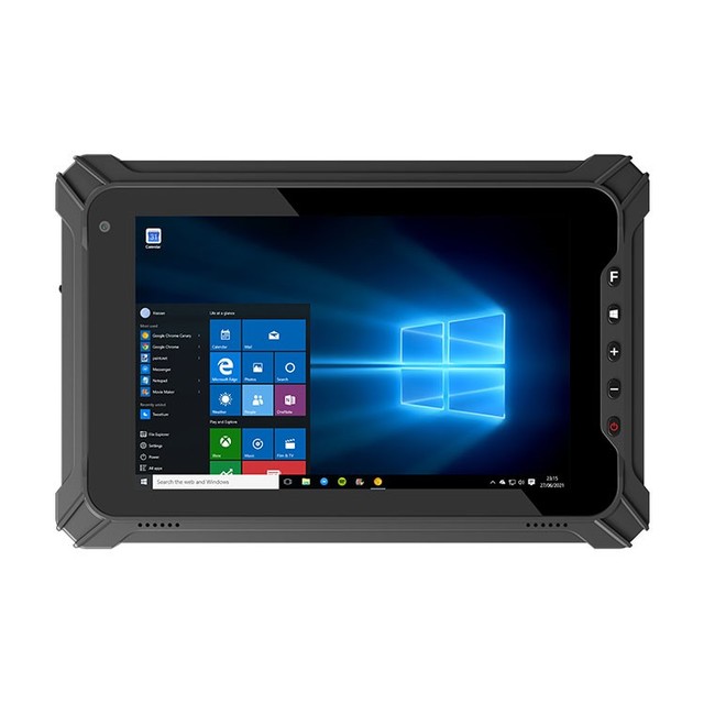 8 Inch Windows 10 Rugged Tablet Industrial PC Barcode Scanner Terminal Touch Screen 8GB+128GB Memory CE IP67 Certified