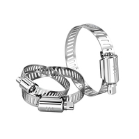 Collier de serrage rapide en acier inoxydable 304 de type américain 51~70mm, usage intensif pour l'industrie générale