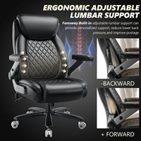 Chaise de bureau grande et haute, chaise robuste avec accoudoirs rabattables, chaise ergonomique à dossier haut pour ordinateur et jeux, chaise de bureau à domicile, 600 lb