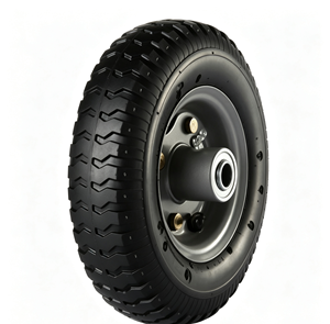 8 x Roues pneumatiques en caoutchouc de 2,50-4 pouces pour chariot de jardin, chariot à main, brouette - Product Image 1