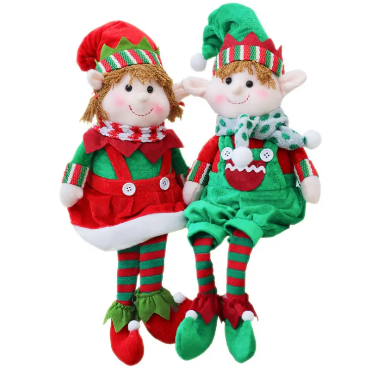 elf plush Christmas Decoration stuffed elves Plush Elf Toy Characters productos de navidad