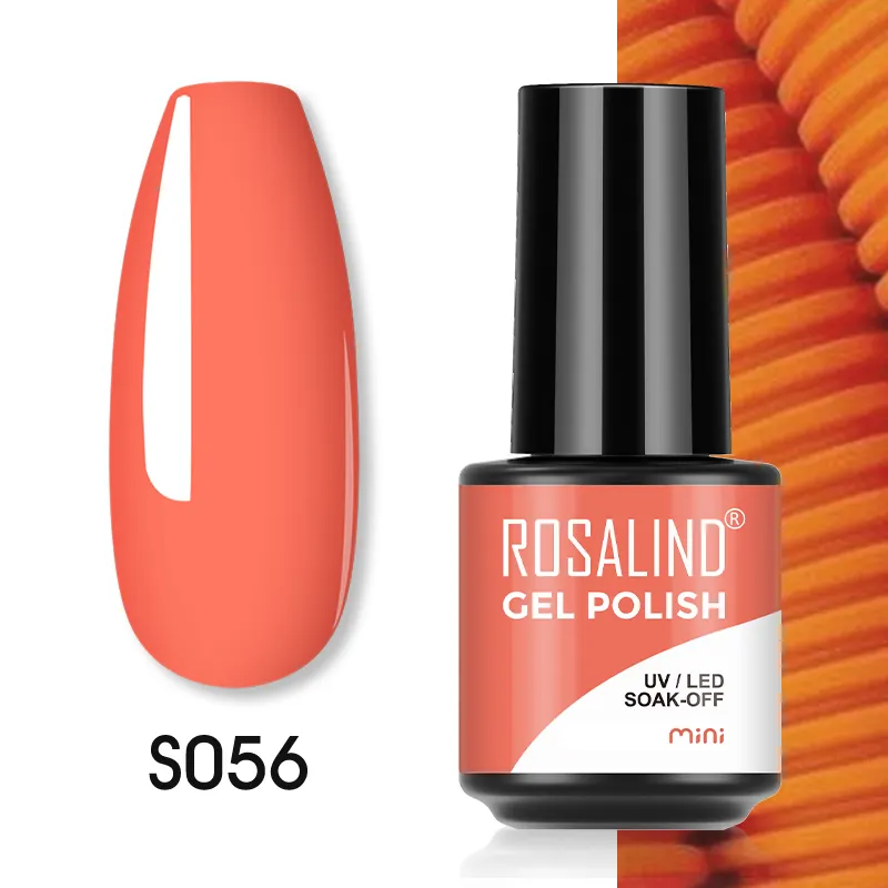 Rosalind Nail Levert Custom Logo Oem Vegan Nagels Art Kleuren Gel Vernis Lak Semi Permanente Losweken Uv Led Lamp gel Polish