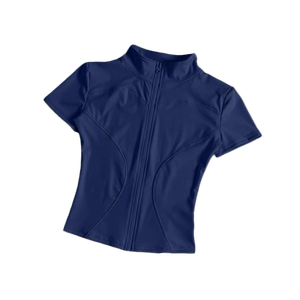 Women's Summer Fitness Zipper <b>Jacket</b> for Sports Training Quick-Drying Breathable Sunscreen T-shirt <b>Yoga</b> Clothes for Running - Product Image 3