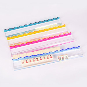 ตัวผลักไพ่นกกระจอกแฟชั่นตัวเครื่องชัดเจนเน้นสีฟ้าชมพูเหลือง - Product Image 5