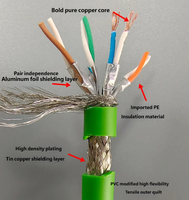 Cable de Red Ethernet UTP SFTP Cat7 Cat6A Cat5e para Interiores y Exteriores, 305m 1000ft, Cable de Red a Granel de Fábrica OEM