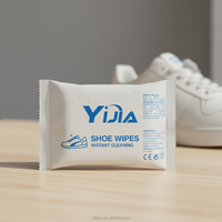 Lingettes nettoyantes pour chaussures à usage unique en gros, emballage individuel en sachet, formule à base d'eau, parfum personnalisable pour le cuir