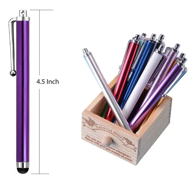 Promotional Multi Function pen touch screens with clip custom logo touch pen colorful stylus pens for laptops and phones