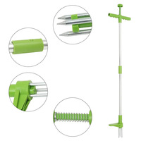 Extracteur de mauvaises herbes manuel de qualité industrielle Tube en aluminium détachable pour accessoires de jardin Creuser des légumes sauvages