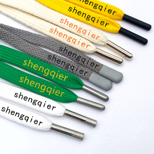 Drawcord Silicone Mẹo Vòng Rope In Logo Cotton Polyester Strings Tùy Chỉnh Vẽ Dây Với Cao Su Lời Khuyên Cho Hoodies Đồ Bơi - Product Image 2