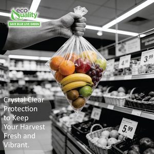 Plastic Produce <b>Bags</b> 18x24 Inch Roll 250 Count Clear Food Storage <b>Bags</b> For Vegetables - Product Image 6