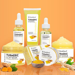 Yüz Anti akne yaşlanma koyu nokta sökücü Tumeric yüz cilt bakımı seti kadınlar için özel etiket beyazlatma zerdeçal cilt bakımı seti - Product Image 1