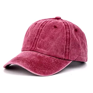 high quality custom women embroidery custom low profile cotton twill plain ripped distressed baseball dad hat with logo