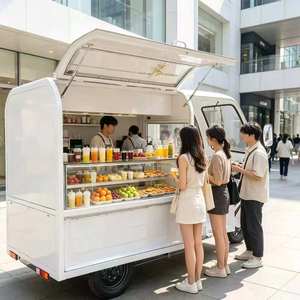 Camions de restauration mobiles capables de préparer des glaces à la noix de <span class=keywords><strong>coco</strong></span>, des desserts et des boissons, avec cuisines multifonctionnelles personnalisables. - Product Image 4